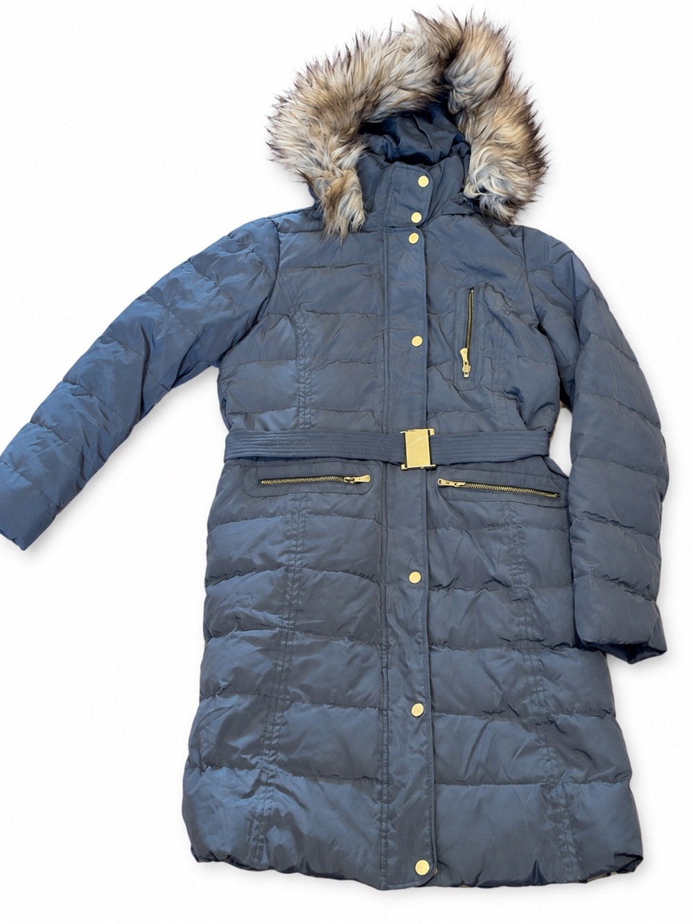 Cleo Women’s Winter Jacket – Size Small – Slate Blue/Grey